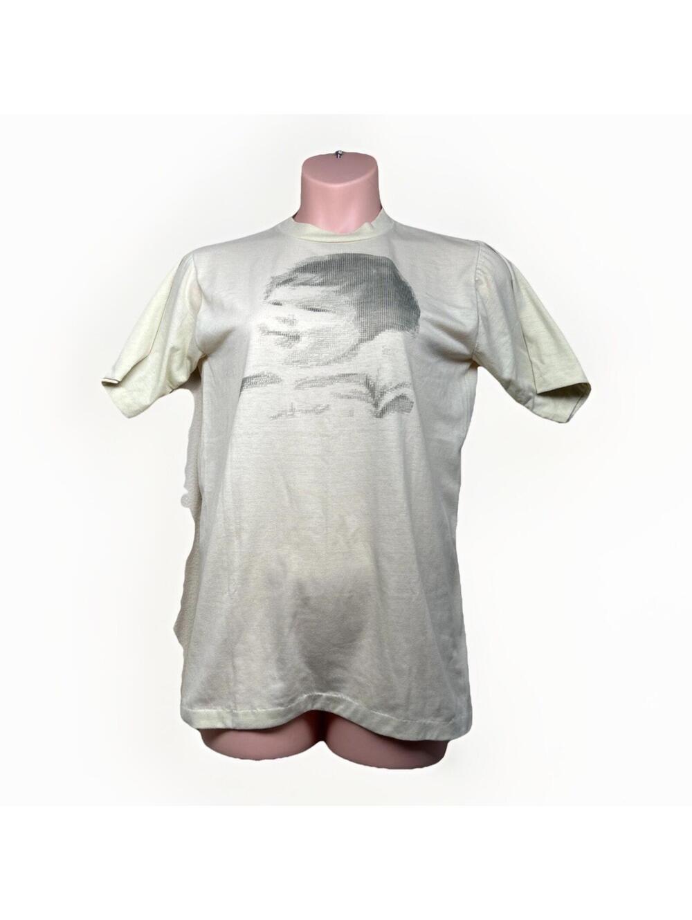 Vintage Funny Graphic T Shirt Mens Large Early Computer Graphics or ASCII dot